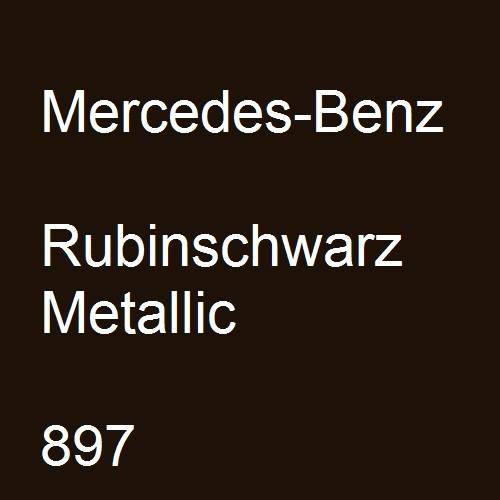 Mercedes-Benz, Rubinschwarz Metallic, 897.